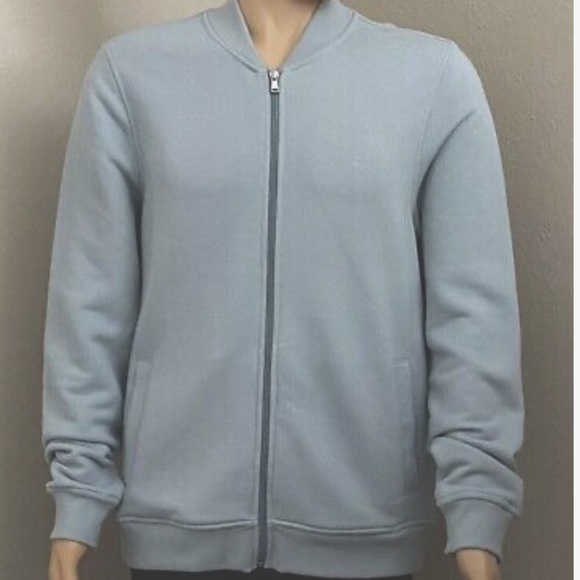 Michael Kors Full Zipper Sweater, Chambray, Blue Size Extra Large - Picture 1 of 11